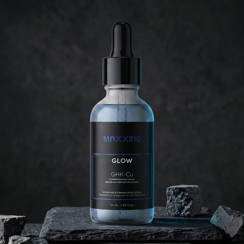 One bottle of Glow copper peptide serum